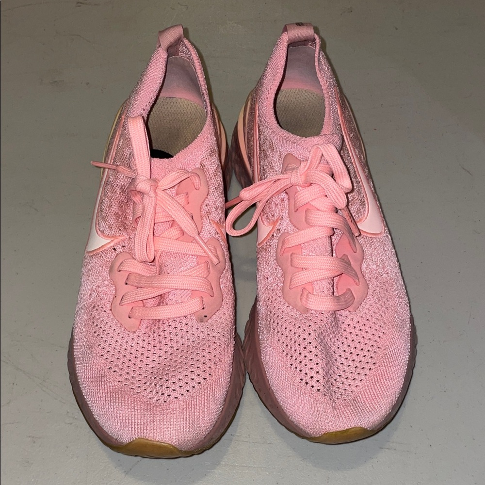 Nike Women’s Pink Knit Slip-On Sneakers
